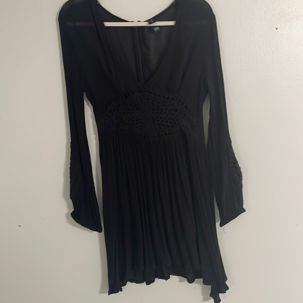 Women’s dress with crochet accents